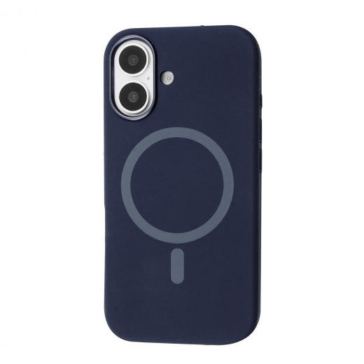 Панель BeCover FIBRA Silicone OmniMag для Apple iPhone 16 (716226) Deep Blue - фото - интернет-магазин электроники и бытовой техники TTT