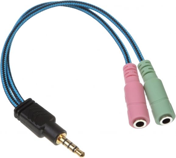 Перехідник для навушників ArmorStandart 2x3.5 мм (ARM56797) Blue - фото - інтернет-магазин електроніки та побутової техніки TTT