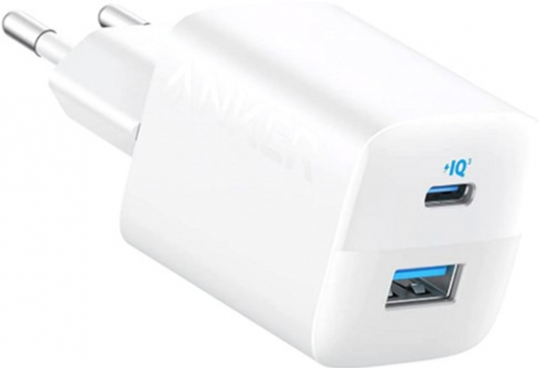 Мережевий зарядний пристрій Anker PowerPort 323 - 33W Dual-Port USB-C (A2331G21) White  - фото Мережевий зарядний пристрій Anker PowerPort 323 - 33W Dual-Port USB-C (A2331G21) White  - фото - інтернет-магазин електроніки та побутової техніки TTT