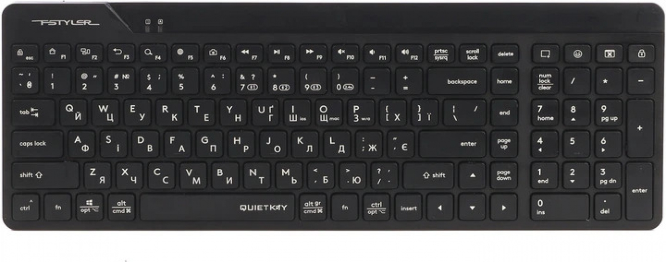 Клавіатура бездротова A4Tech FBK23 AS (4711421001168) Black  - фото - інтернет-магазин електроніки та побутової техніки TTT