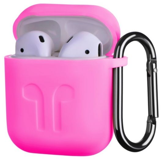 Чохол для навушників Apple AirPods Silicone Case with carbine + Straps Fuksy - фото - інтернет-магазин електроніки та побутової техніки TTT