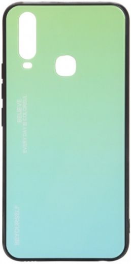 Панель BeCover Gradient Glass для Vivo Y15/Y17 (704042) Green-Blue - фото - інтернет-магазин електроніки та побутової техніки TTT