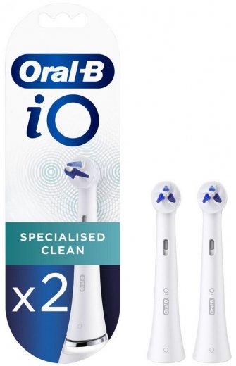 Насадки для электрической зубной щетки Braun Oral-B iO Specialised Clean White (2 шт.) - фото - интернет-магазин электроники и бытовой техники TTT