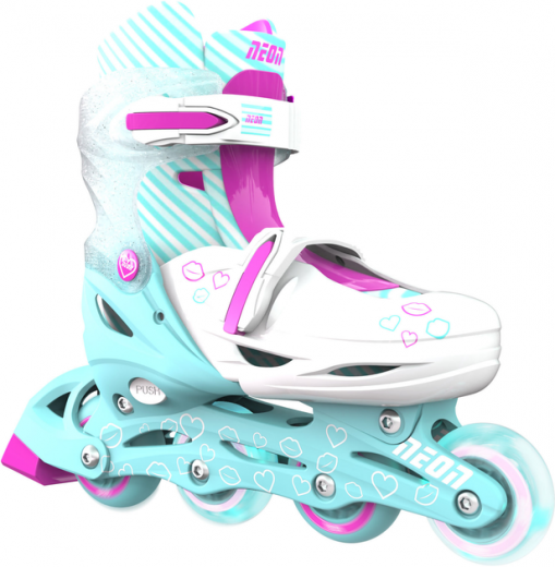 Роликовые коньки Neon Combo Skates 30-33 (NT09T4) Turquoise - фото - интернет-магазин электроники и бытовой техники TTT