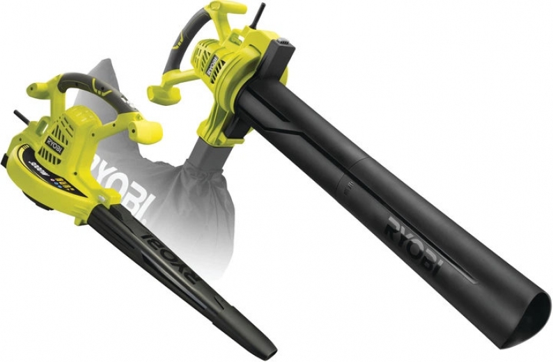 Повітродувка-пилосос RYOBI RBV3000CSV 3в1 220В, 3000 Вт, 375 км/год, мішок 45 л, з подрібнювачем (5133002188) - фото - інтернет-магазин електроніки та побутової техніки TTT