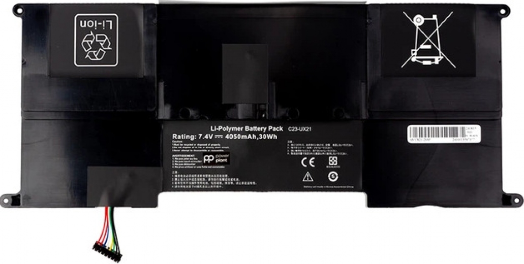 Акумулятор PowerPlant для Asus Zenbook UX21 (C23-UX21) 7.4V 4050mAh (NB431953) - фото - інтернет-магазин електроніки та побутової техніки TTT