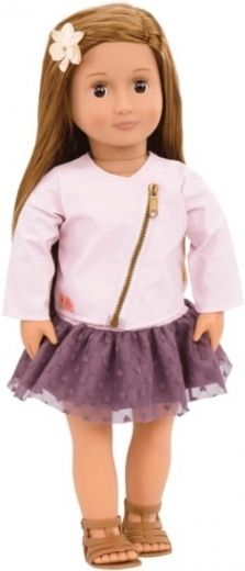 Лялька Our Generation Віена 46 см в рожевій шкіряній куртці BD31101Z - фото - інтернет-магазин електроніки та побутової техніки TTT