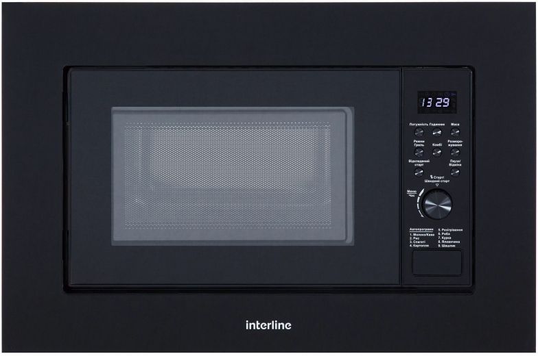 Вбудована мікрохвильова піч INTERLINE MWS 420 ESA BA - фото - інтернет-магазин електроніки та побутової техніки TTT