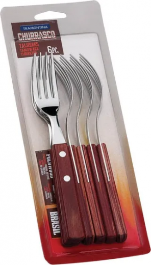 Вилка для барбекю Tramontina Barbecue Polywood 6 шт. (21198/716) - фото - интернет-магазин электроники и бытовой техники TTT