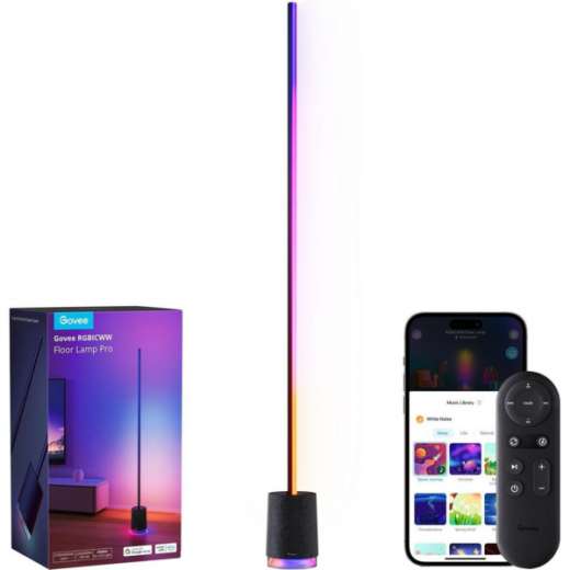 Торшер умный Govee H6079, 1500Lm, RGBICW, with speaker, WI-FI/Bluetooth (H6079312) - фото Торшер умный Govee H6079, 1500Lm, RGBICW, with speaker, WI-FI/Bluetooth (H6079312) - фото - интернет-магазин электроники и бытовой техники TTT