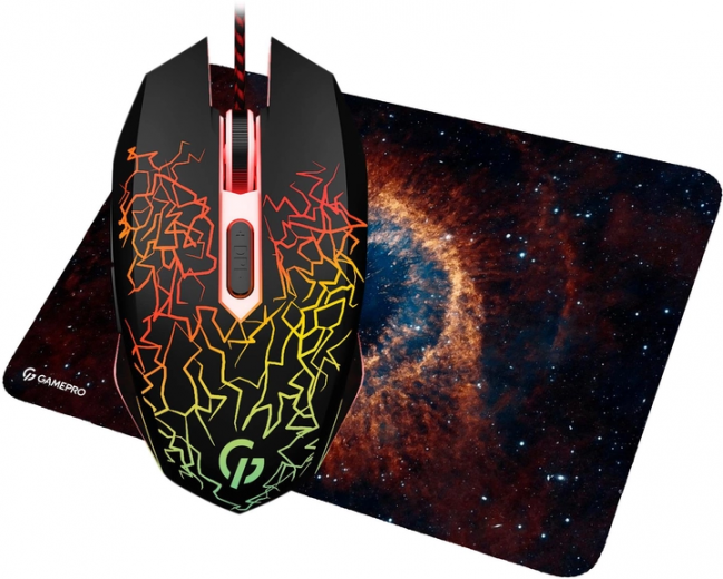 Комплект GamePro Gameset 2 в 1 USB миша + ігрова поверхня (GS347) - фото - інтернет-магазин електроніки та побутової техніки TTT