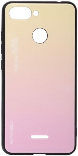 Панель BeCover Gradient Glass для Xiaomi Redmi 6 (703583) Yellow-Pink - фото - интернет-магазин электроники и бытовой техники TTT
