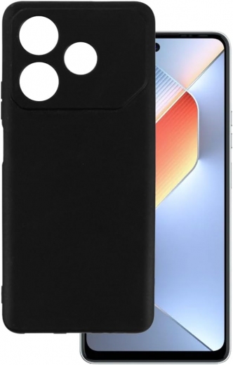 Силиконовый чехол BeCover для Tecno POVA 6 Neo (LI6) (711761) Black - фото - интернет-магазин электроники и бытовой техники TTT