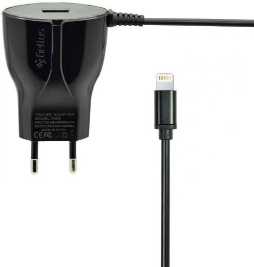 Сетевое зарядное устройство Gelius Ultra Edition USB + iPhone 5 1.5A Black - фото Сетевое зарядное устройство Gelius Ultra Edition USB + iPhone 5 1.5A Black - фото - интернет-магазин электроники и бытовой техники TTT