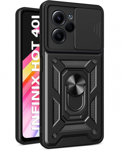 Панель BeCover Military для Infinix Hot 40i (X6528B) (710673) Black - фото - интернет-магазин электроники и бытовой техники TTT