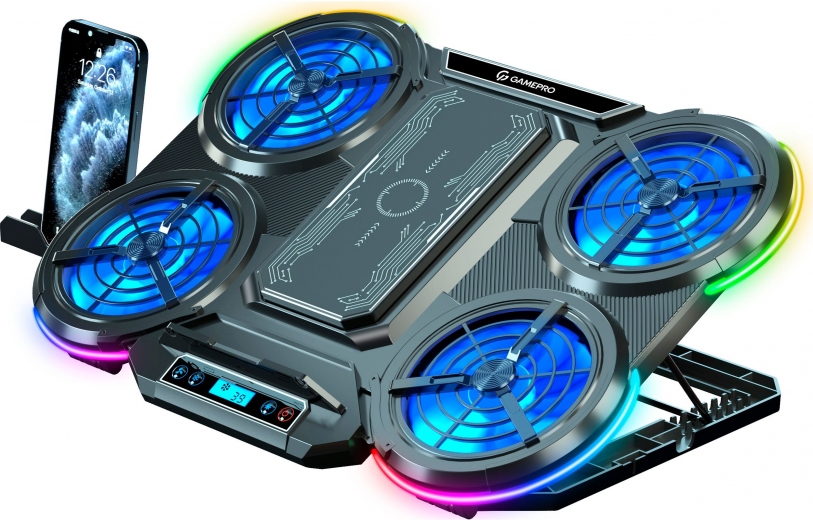 Подставка для ноутбука GamePro CP1450 Black - фото - интернет-магазин электроники и бытовой техники TTT