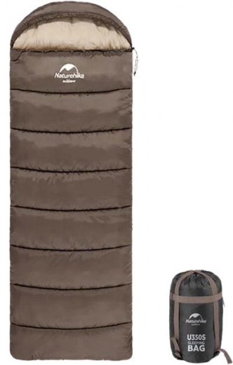 Спальный мешок с капюшоном Naturehike U350 NH20MSD07 Hollow Cotton Left Brown - фото Спальный мешок с капюшоном Naturehike U350 NH20MSD07 Hollow Cotton Left Brown - фото - интернет-магазин электроники и бытовой техники TTT