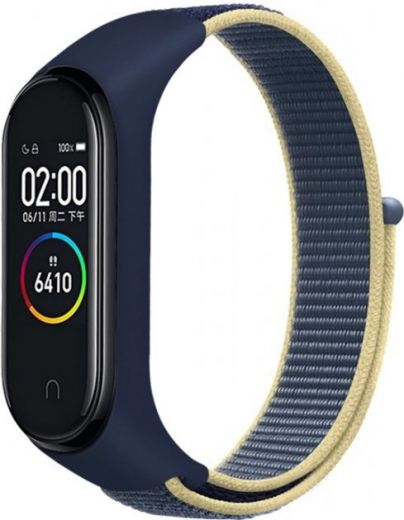 Ремінець BeCover Nylon Style для Xiaomi Mi Band 5 (BC_705422) Deep Blue-Sand - фото - інтернет-магазин електроніки та побутової техніки TTT