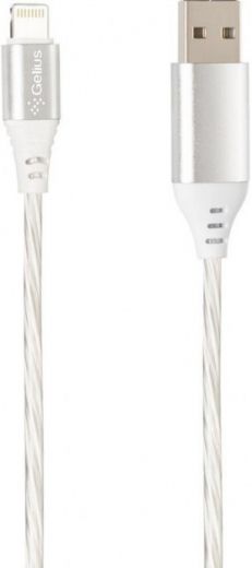 Кабель Gelius Pro LED RGB GP-UC06i USB Apple Lightning 1 м (2099900786419) Silver - фото - інтернет-магазин електроніки та побутової техніки TTT