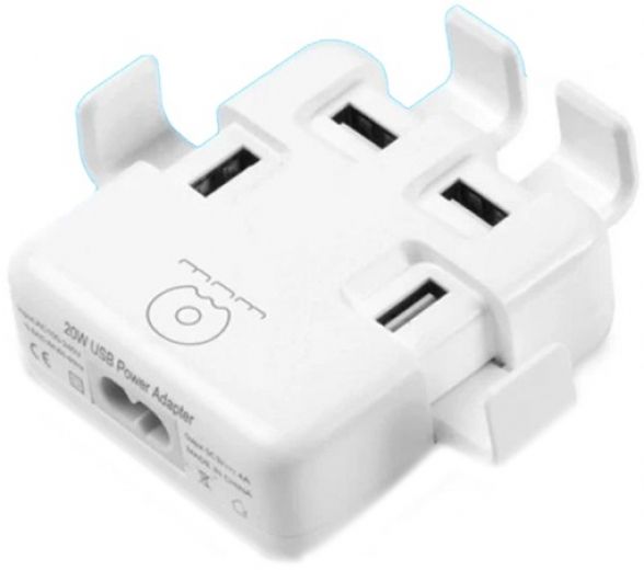 Зарядное устройство WUW Wall Charger 4xUSB 4A (WUW-C23) White - фото - интернет-магазин электроники и бытовой техники TTT