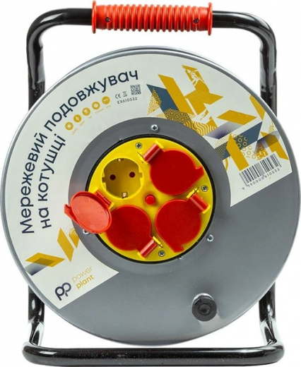 Подовжувач на котушці PowerPlant 40 м, 3x2.5мм2, 16A, 4 розетки, 100% мідь (JY-20022/40) (EX610532) - фото Подовжувач на котушці PowerPlant 40 м, 3x2.5мм2, 16A, 4 розетки, 100% мідь (JY-20022/40) (EX610532) - фото - інтернет-магазин електроніки та побутової техніки TTT