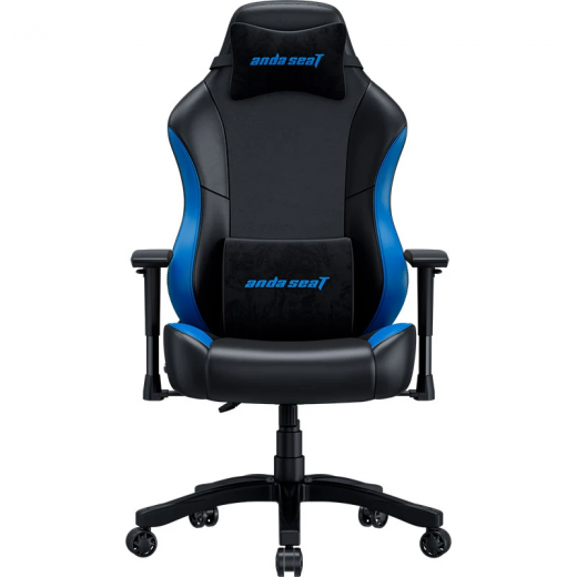 Кресло геймерское Anda Seat Luna Color Size L (AD18-48-BS-PV) Black/Blue PVC  - фото - интернет-магазин электроники и бытовой техники TTT