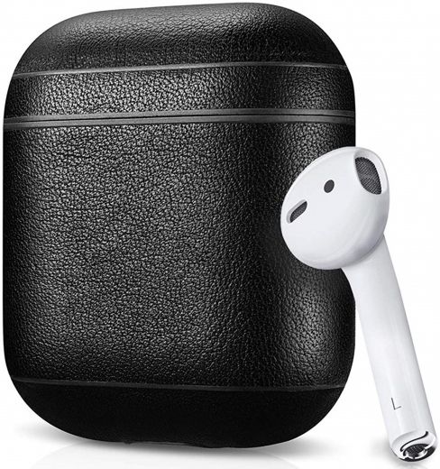 Чехол Airpods Leather case Black - фото - интернет-магазин электроники и бытовой техники TTT