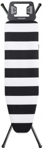 Прасувальна дошка Rolser K-UNO Black Tube Blanco/Negro (K01016-2064) - фото - інтернет-магазин електроніки та побутової техніки TTT