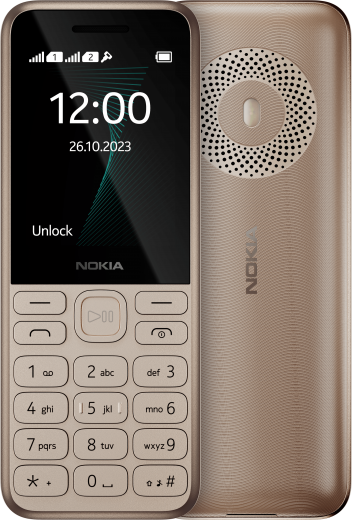 Мобильный телефон Nokia 130 Dual Sim 2023 Light Gold - фото - интернет-магазин электроники и бытовой техники TTT