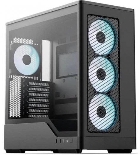 Корпус AeroCool D520A-BK-v1 (ACCM-DS05143.11) Black - фото - интернет-магазин электроники и бытовой техники TTT
