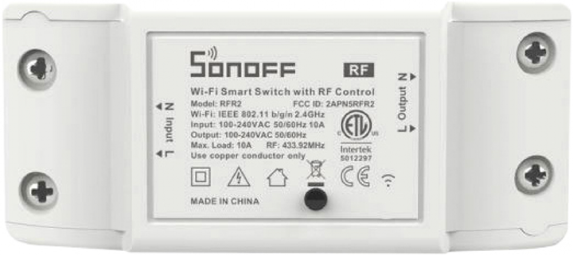 Умный Wi-Fi переключатель Sonoff с RF 433 МГц (RFR2) - фото - интернет-магазин электроники и бытовой техники TTT