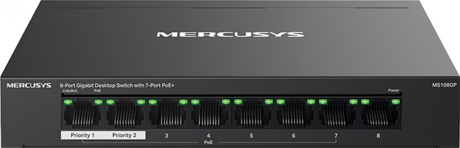 Коммутатор Mercusys MS108GP - фото Коммутатор Mercusys MS108GP - фото - интернет-магазин электроники и бытовой техники TTT