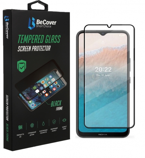 Защитное стекло Nokia C21 Plus (708145) Black - фото - интернет-магазин электроники и бытовой техники TTT