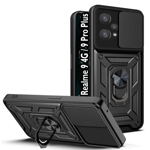 Панель BeCover Military для Realme 9 4G / 9 Pro Plus (709562) Black - фото - інтернет-магазин електроніки та побутової техніки TTT