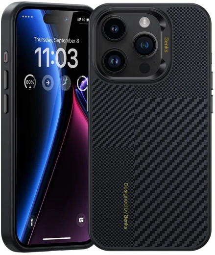 Панель Benks MagClap ArmorAir Case Montage для Apple iPhone 15 Pro Max Black - фото - интернет-магазин электроники и бытовой техники TTT