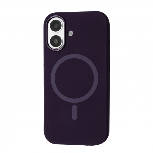 Панель BeCover FIBRA Silicone OmniMag для Apple iPhone 16 (716225) Dark Purple - фото - интернет-магазин электроники и бытовой техники TTT