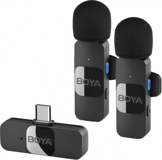 Микрофон Boya BY-V20 Type-C Black - фото - интернет-магазин электроники и бытовой техники TTT