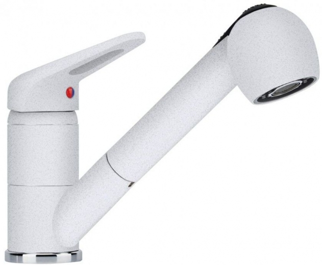 Смеситель кухонный с выносным шлангом и душем FRANKE Novara-Plus (115.0470.669) Белый - фото Смеситель кухонный с выносным шлангом и душем FRANKE Novara-Plus (115.0470.669) Белый - фото - интернет-магазин электроники и бытовой техники TTT