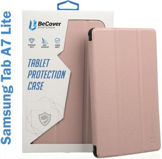 Чохол-книжка BeCover Smart Case для Samsung Galaxy Tab A7 Lite SM-T220 / SM-T225 (706460) Rose Gold  - фото Чохол-книжка BeCover Smart Case для Samsung Galaxy Tab A7 Lite SM-T220 / SM-T225 (706460) Rose Gold  - фото - інтернет-магазин електроніки та побутової техніки TTT