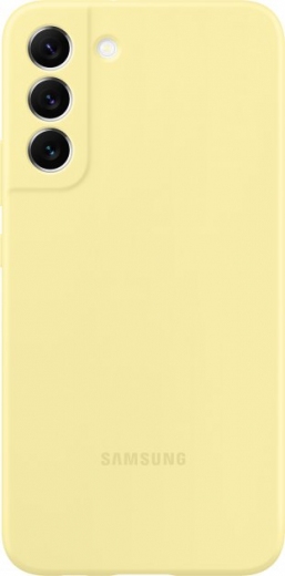 Панель Samsung Silicone Cover для Samsung Galaxy S22 Plus (EF-PS906TYEGRU) Butter Yellow - фото - интернет-магазин электроники и бытовой техники TTT