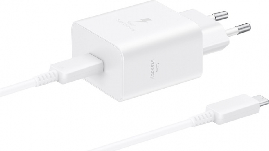 Сетевое зарядное устройство Samsung 45W Power Adapter Type-C Cable (EP-T4511XWEGEU) White - фото Сетевое зарядное устройство Samsung 45W Power Adapter Type-C Cable (EP-T4511XWEGEU) White - фото - интернет-магазин электроники и бытовой техники TTT