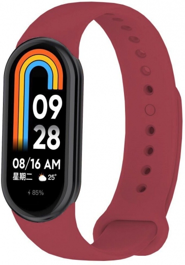 Ремешок BeCover для Xiaomi Mi Smart Band 8 (709411) Red Wine - фото - интернет-магазин электроники и бытовой техники TTT