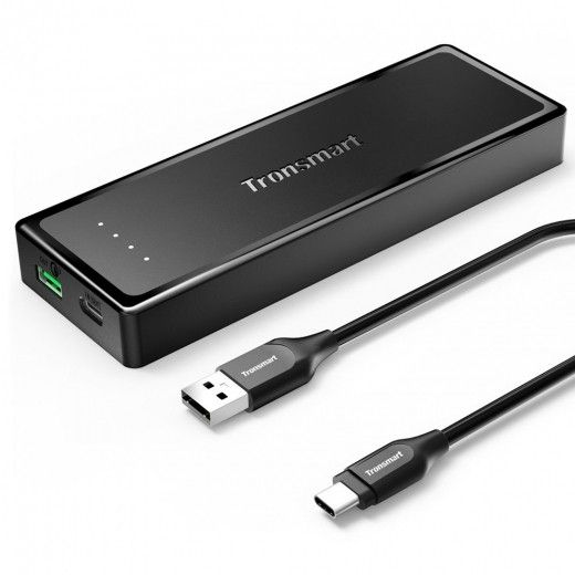 УМБ Tronsmart PBT12 Presto Power Bank 10400mAh Black - фото - интернет-магазин электроники и бытовой техники TTT