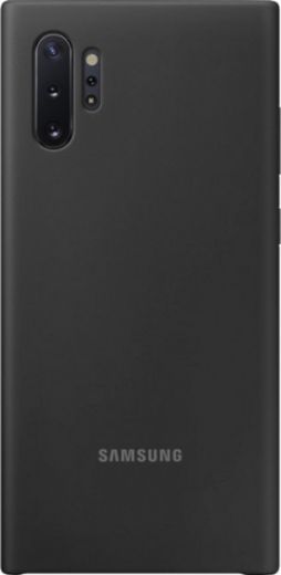 Накладка Samsung Silicone Cover для Samsung Galaxy Note 10 Plus (EF-PN975TBEGRU) Black - фото - інтернет-магазин електроніки та побутової техніки TTT