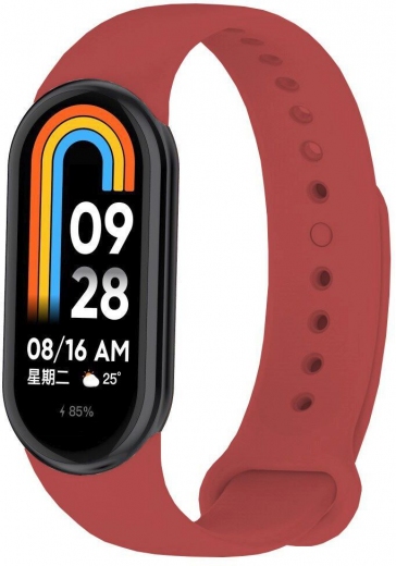 Ремешок BeCover для Xiaomi Mi Smart Band 8 (709385) Dark Red - фото - интернет-магазин электроники и бытовой техники TTT