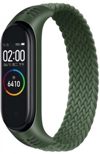 Ремінець BeCover Elastic Nylon Style для Xiaomi Mi Smart Band 5/Mi Smart Band 6 (Size L) (706161) Khaki - фото - інтернет-магазин електроніки та побутової техніки TTT