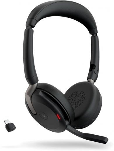Навушники Jabra Evolve2 65 Flex Link380c MS Stereo (26699-999-899) Black  - фото - інтернет-магазин електроніки та побутової техніки TTT