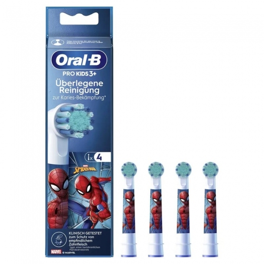 Насадки для зубной щетки Oral-B Stages Power Spider Man EB10S (4 шт) - фото - интернет-магазин электроники и бытовой техники TTT