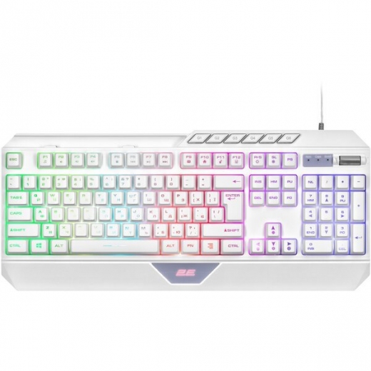 Клавіатура дротова 2E Gaming KG315 RGB USB (2E-KG315UWT) White - фото - інтернет-магазин електроніки та побутової техніки TTT