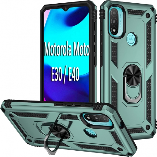 Панель BeCover Military для Motorola Moto E30 / E40 (BC_708184) Dark Green - фото - интернет-магазин электроники и бытовой техники TTT